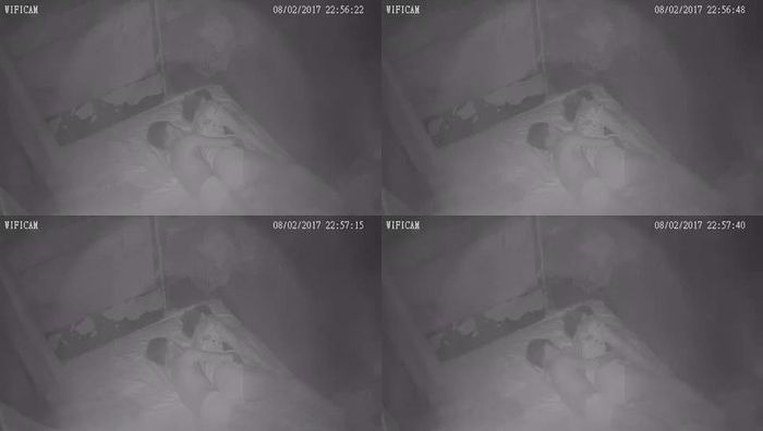 监控偷拍妈妈睡着被儿子从后面偷摸