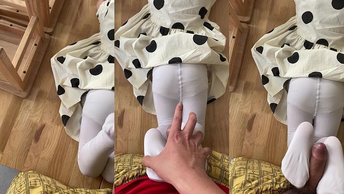 舞蹈白丝萝莉足交028